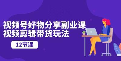 视频号好物分享副业课程：视频编辑与直播带货的艺术