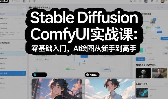 Stable Diffusion ComfyUI实战，零基础入门，AI绘图从新手到高手