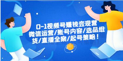 0-1视频号盈利增长计划：微信公众号运营、内容策略、产品选品、直播策划、账号创建全流程指南
