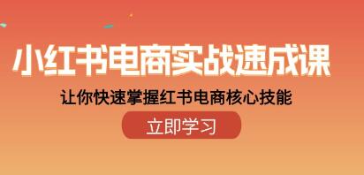 《快速掌握红书电商核心技能的实战教程：小红书电商速成课》