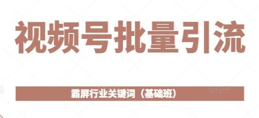 视频平台大规模吸引流量：行业关键词策略(入门级教程)