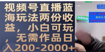探索视频直播的全新蓝海策略，小白也能轻松参与，无需创作作品