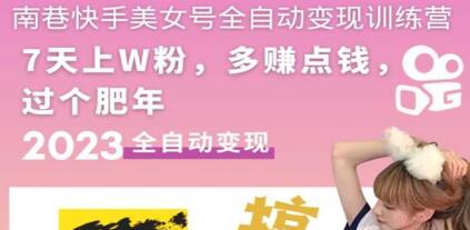 快速掌握快手美女号盈利策略：7天之内获得300-500元/天利润，单账号高效变现