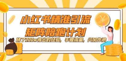 《通过花费200万元的小红书精准引流与矩阵陪跑计划所获得的经验》