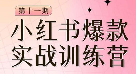 《小红书博主爆款实操营》第11期：从零开始打造盈利IP